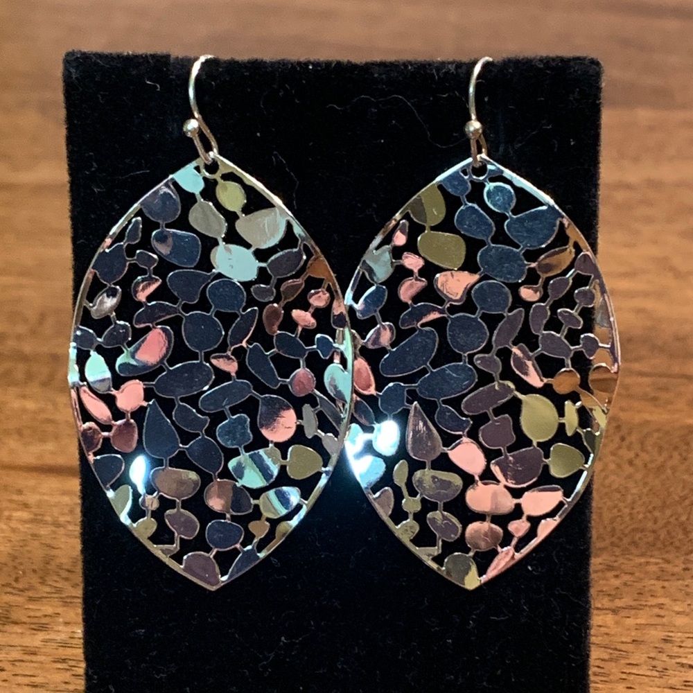 Silver Earrings NWOT - Picture 2 of 4